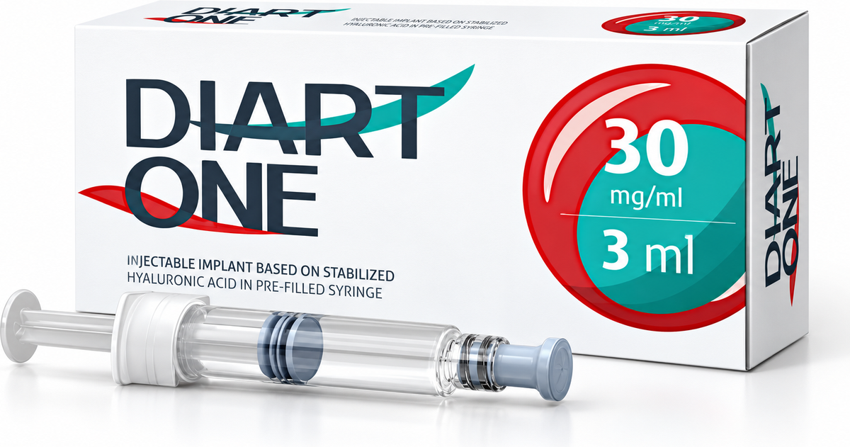 Diart One 30 mg/ml, 3 ml pre-filled syringe and carton